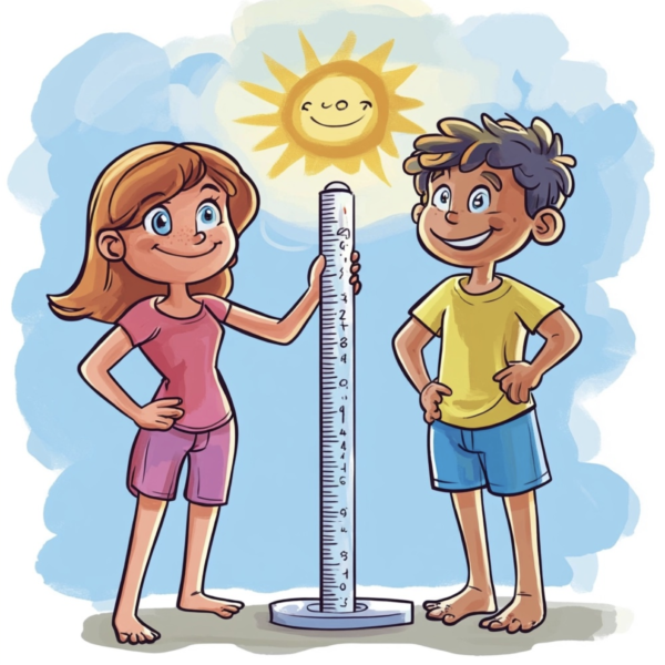 Temperature can be measured in Fahrenheit, Celcius, and Kelvin.